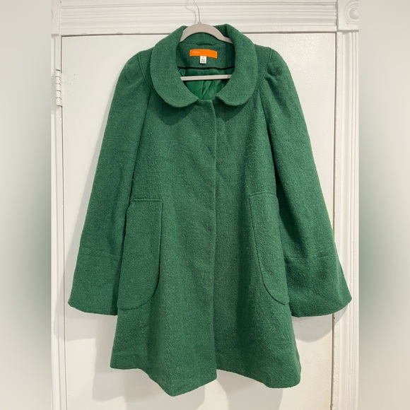 Cynthia Steffe Vibrant Green Wool Blend Coat Sz. XS/S - Picture 2 of 8